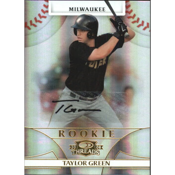2008 Donruss Threads #128 Taylor Green AU/999. rookie card picture