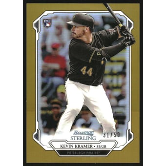 2019 Bowman Sterling Rookies Gold Refractors #BSR98 Kevin Kramer