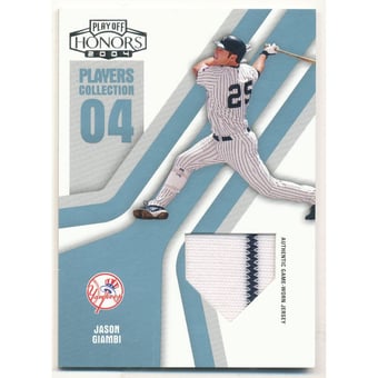 2004 Playoff Honors Players Collection Jersey Platinum #39 Jason Giambi Home