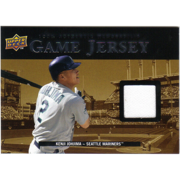 2008 Upper Deck UD Game Materials '99 #KJ Kenji Johjima. rookie card picture