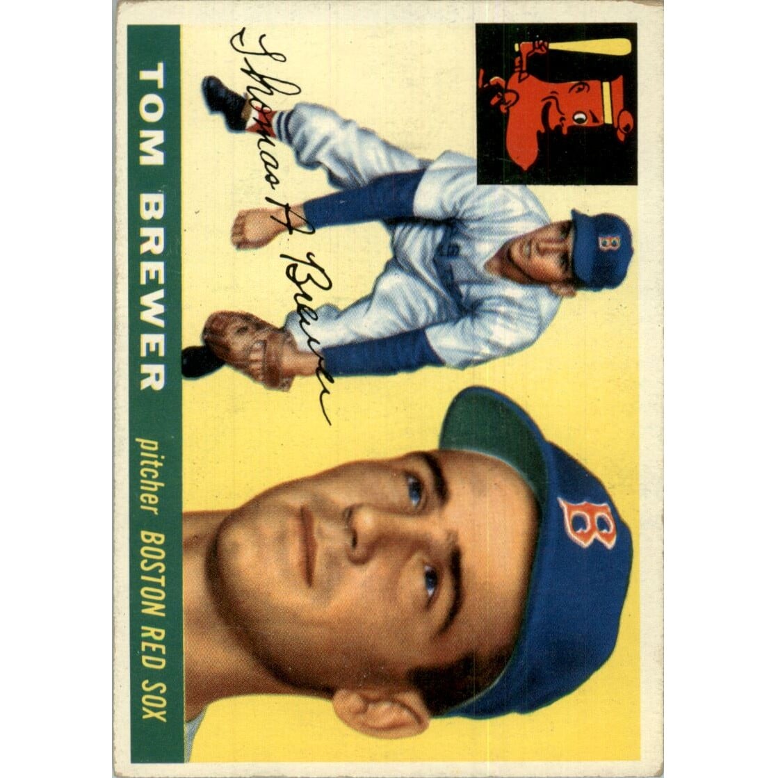 1955 Topps #83 Tom Brewer RC. rookie card picture