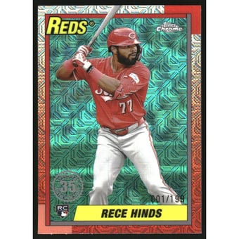 2025 Topps '90 Topps Silver Pack Chrome Aqua Refractors #T90C17 Rece Hinds