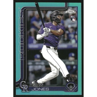 2025 Topps Chrome Aqua Refractors #265 Greg Jones