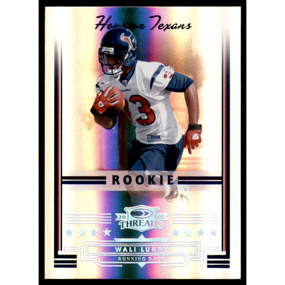 2006 Donruss Threads Silver Holofoil #161 Wali Lundy. rookie card picture