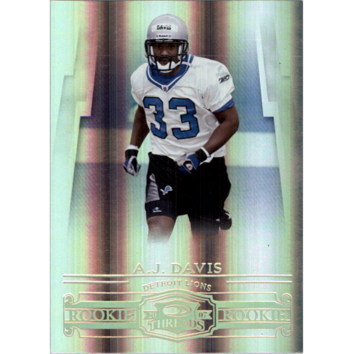 2007 Donruss Threads Gold Holofoil #181 A.J. Davis 2007 Donruss Threads Gold Holofoil #181 A.J. Davis
