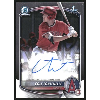 2025 Bowman Chrome Prospect Autographs #CPACF Cole Fontenelle