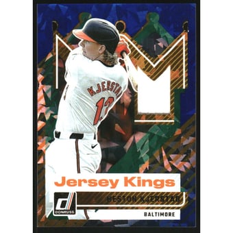 2025 Donruss Jersey Kings Blue Ice #22 Heston Kjerstad