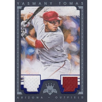 2016 Diamond Kings DK Materials Framed Blue #DKMYT Yasmany Tomas/25