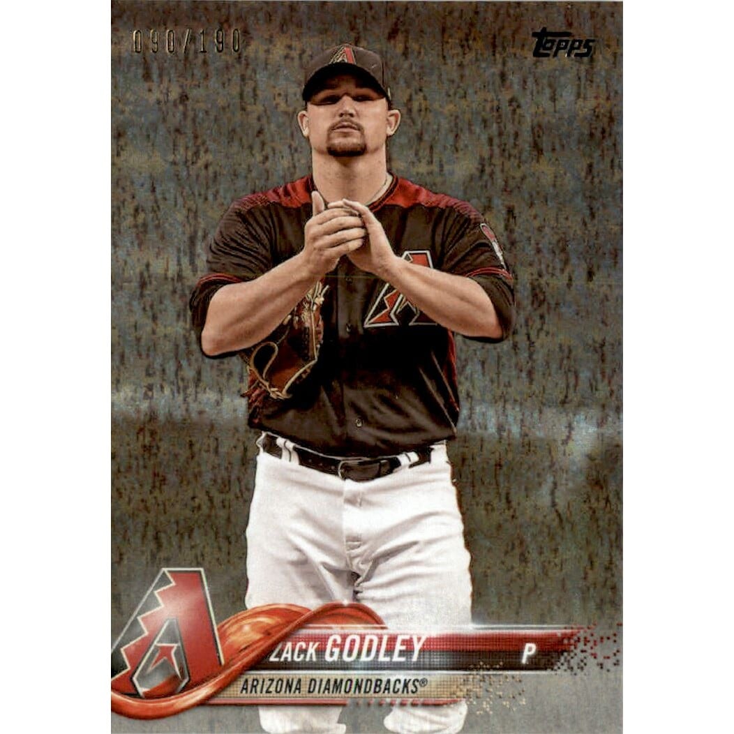 2018 Topps Factory Set Foilboard #295 Zack Godley. rookie card picture