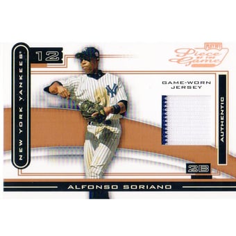 2003 Playoff Piece of the Game Bronze #POG11 Alfonso Soriano White Jsy