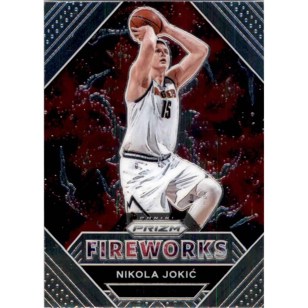 2020-21 Panini Prizm Fireworks #7 Nikola Jokic