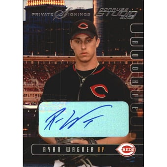 2003 Studio Private Signings #206 Ryan Wagner ROO/100
