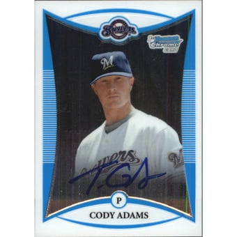 2008 Bowman Chrome Draft Prospects #BDPP123 Cody Adams AU