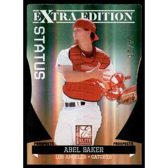 2011 Donruss Elite Extra Edition Prospects Status Emerald #5 Abel Baker
