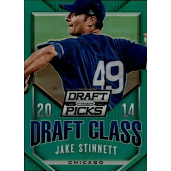2014 Panini Prizm Perennial Draft Picks Draft Class Prizms Green #43 Jake Stinnett