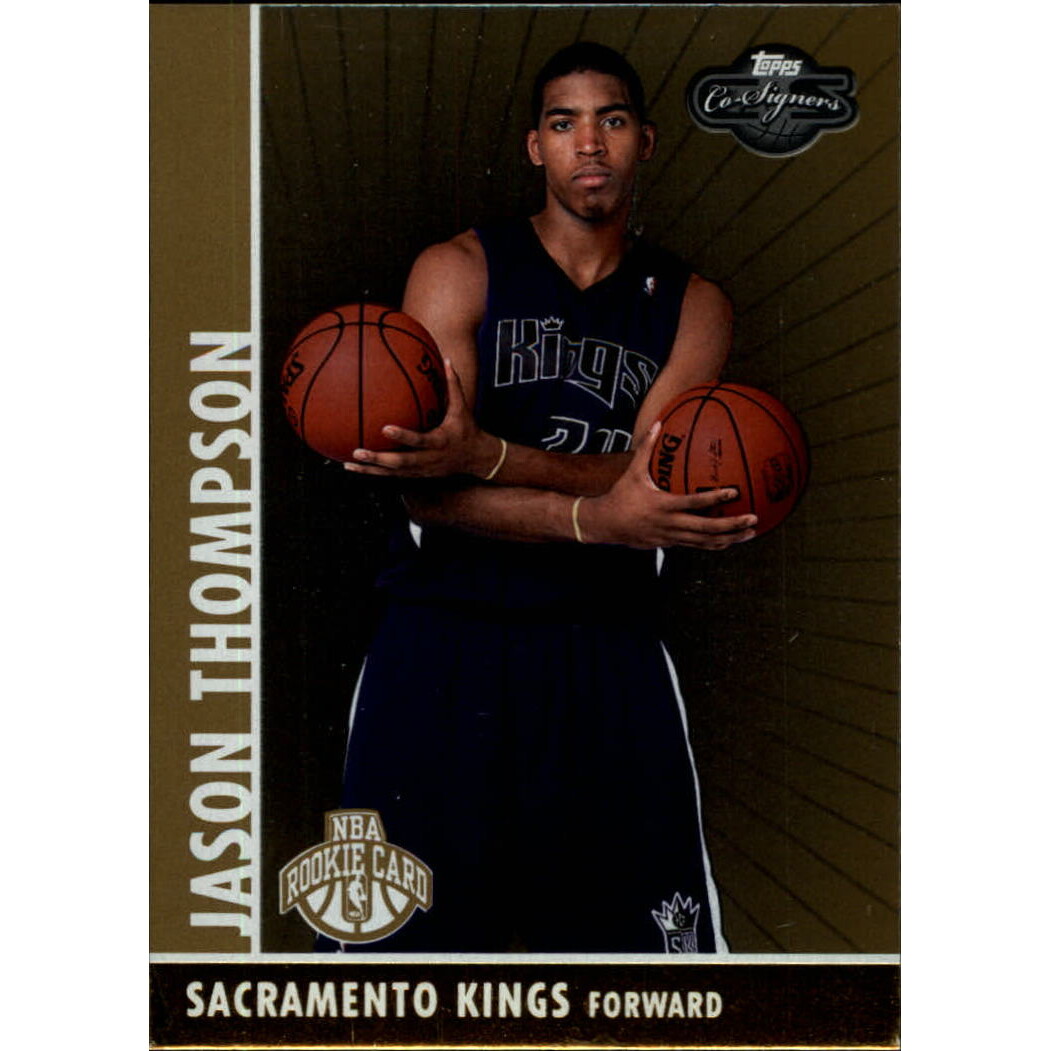 2008-09 Topps Co-Signers Gold #112 Jason Thompson. rookie card picture