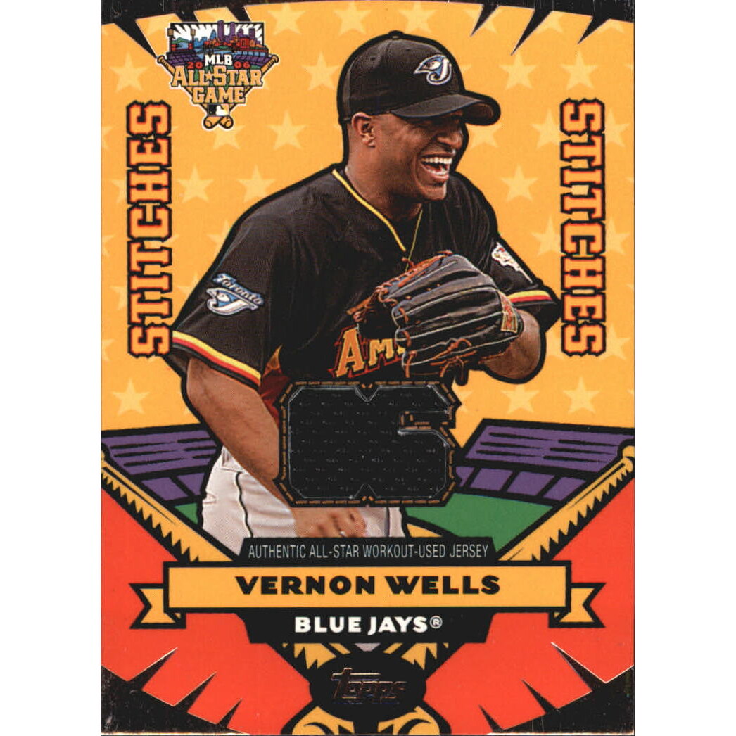 2006 Topps Update All Star Stitches #VW Vernon Wells Jsy