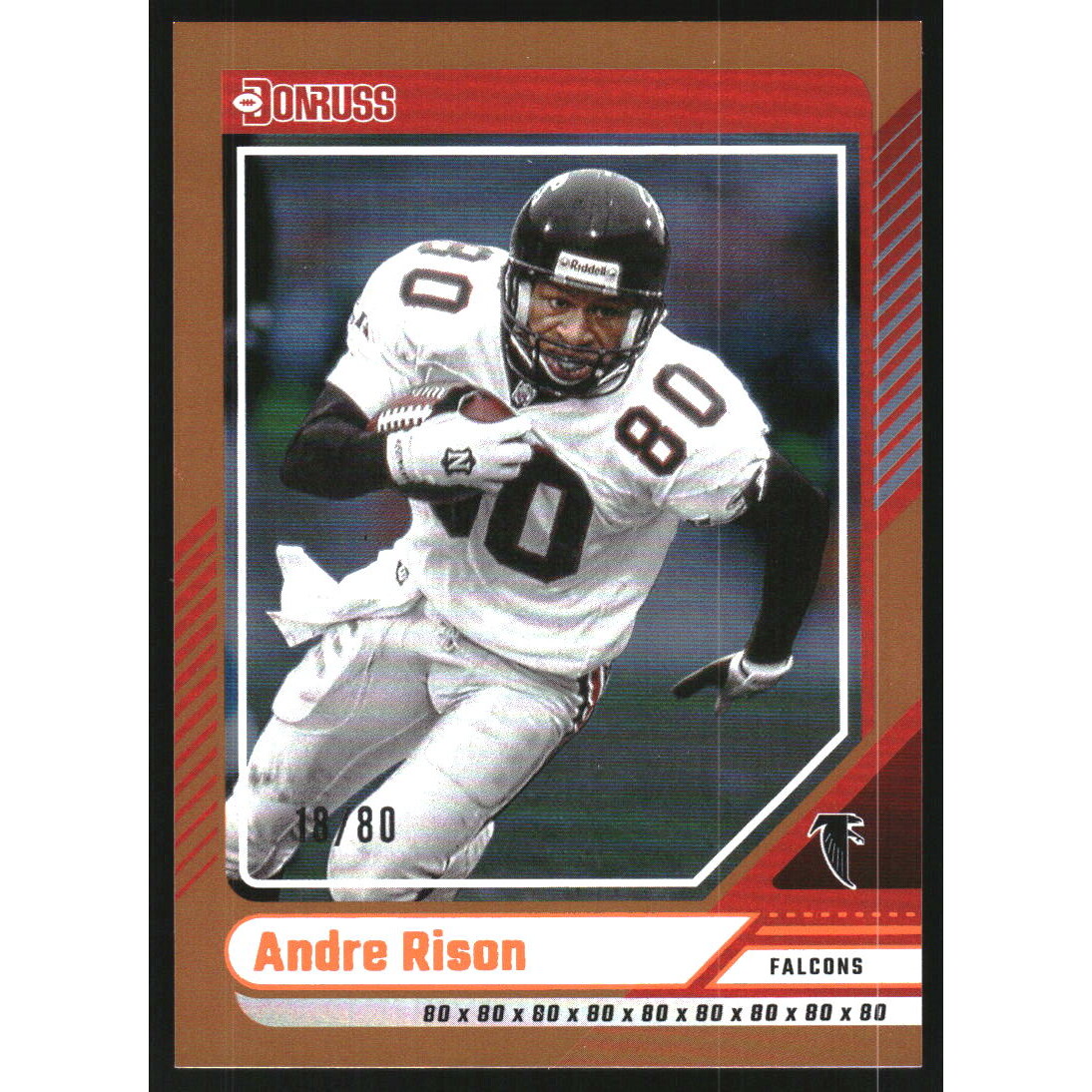 2024 Donruss Jersey Number #222 Andre Rison/80. rookie card picture