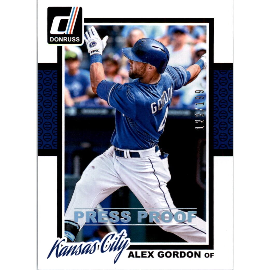 2014 Donruss Press Proofs Silver #47 Alex Gordon. rookie card picture