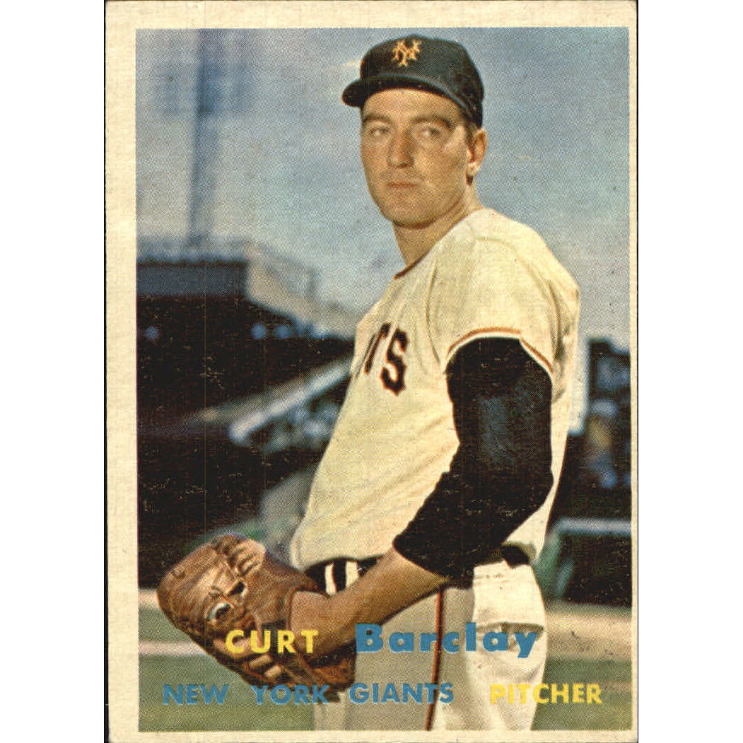 1957 Topps #361 Curt Barclay RC