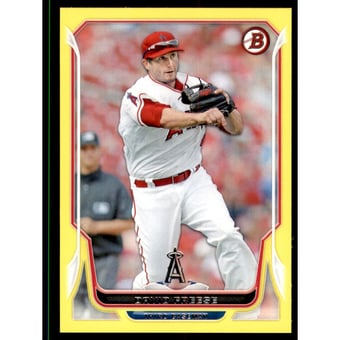 2014 Bowman Yellow #74 David Freese