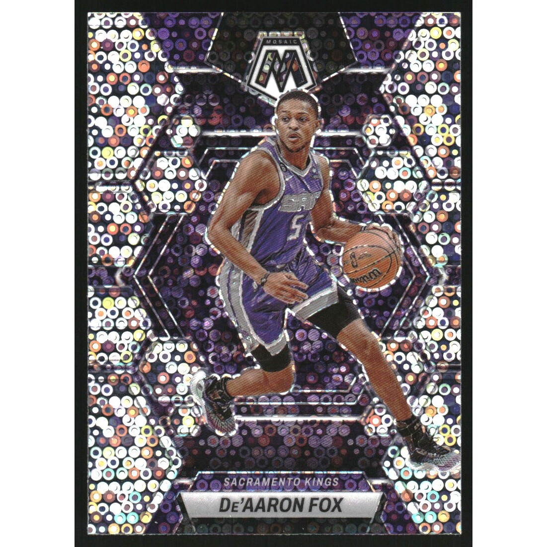 2022-23 Panini Mosaic Mosaic Fast Break Silver #181 De'Aaron Fox
