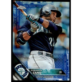 2016 Topps Chrome Blue Refractors #42 Robinson Cano