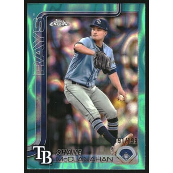 2025 Topps Chrome Aqua Lava Refractors #298 Shane McClanahan