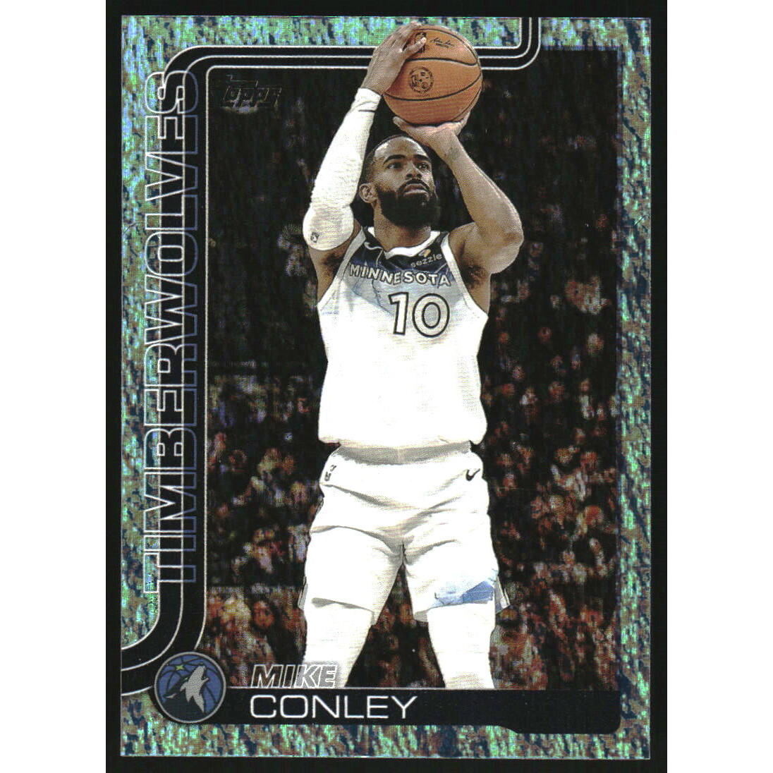 2025-26 Topps Aqua Holo Foil #112 Mike Conley
