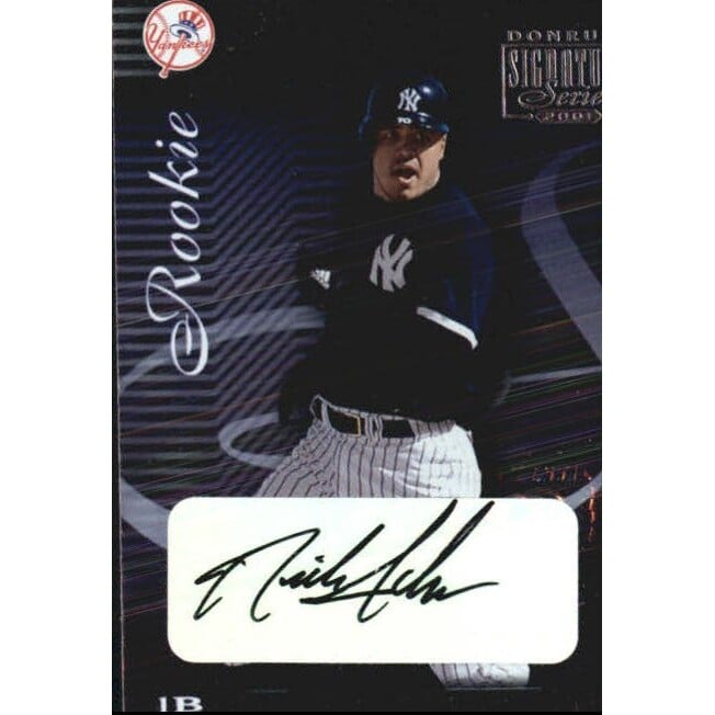 2001 Donruss Signature Series #159 Aubrey Huff AU. rookie card picture