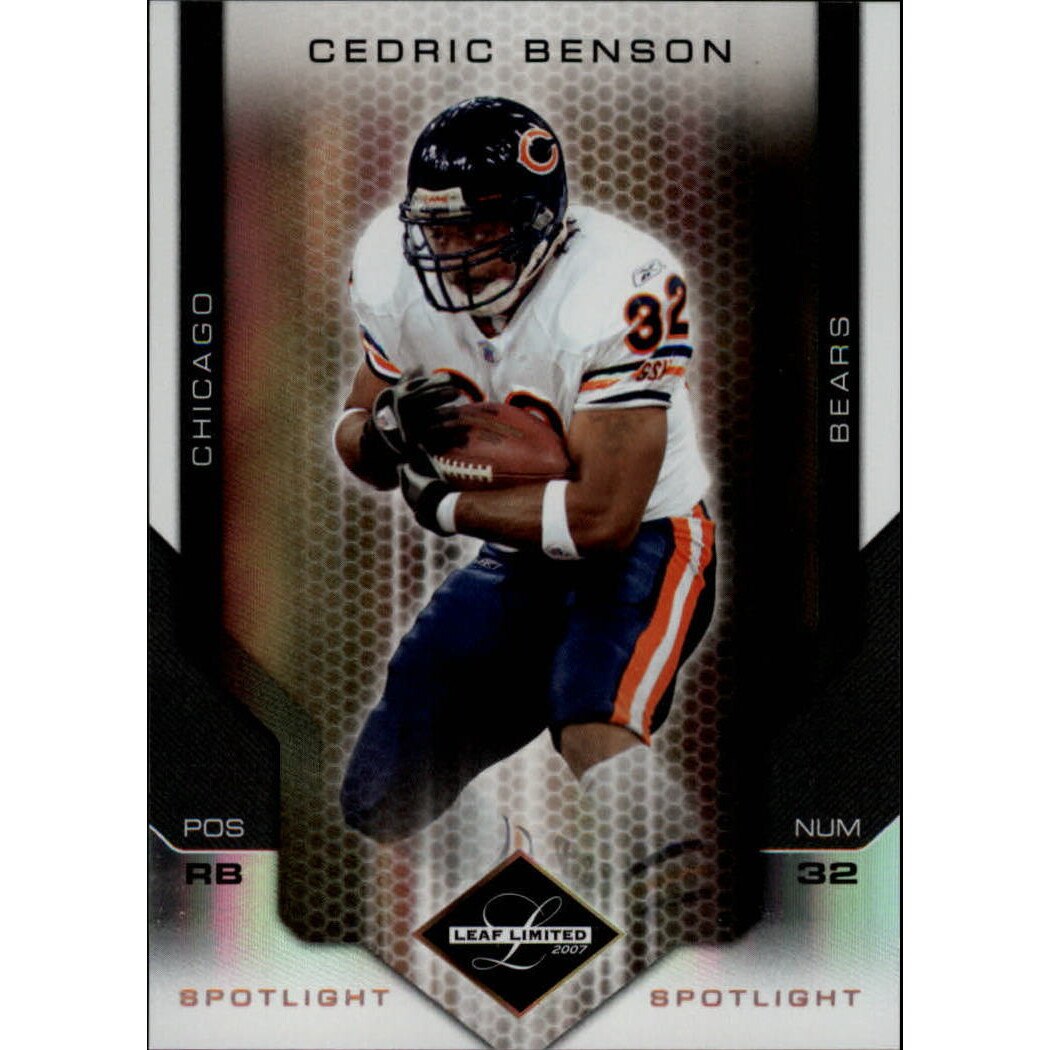2007 Leaf Limited Bronze Spotlight #18 Cedric Benson 2007 Leaf Limited Bronze Spotlight #18 Cedric Benson