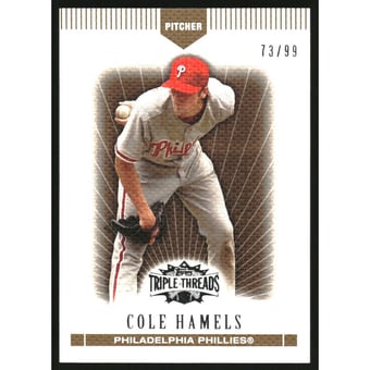2007 Topps Triple Threads Gold #83 Cole Hamels