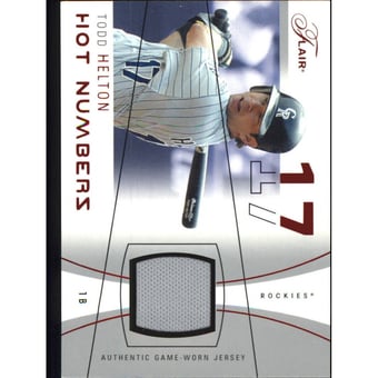 2004 Flair Hot Numbers Game Used Red #TH Todd Helton