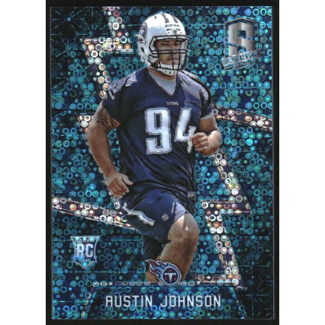 2016 Panini Spectra Neon Blue #163 Austin Johnson