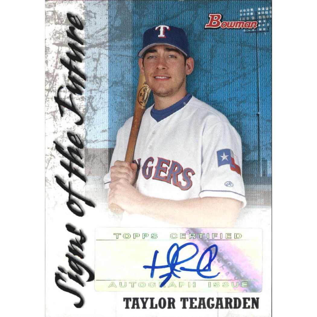 2007 Bowman Signs of the Future #TT Taylor Teagarden. rookie card picture