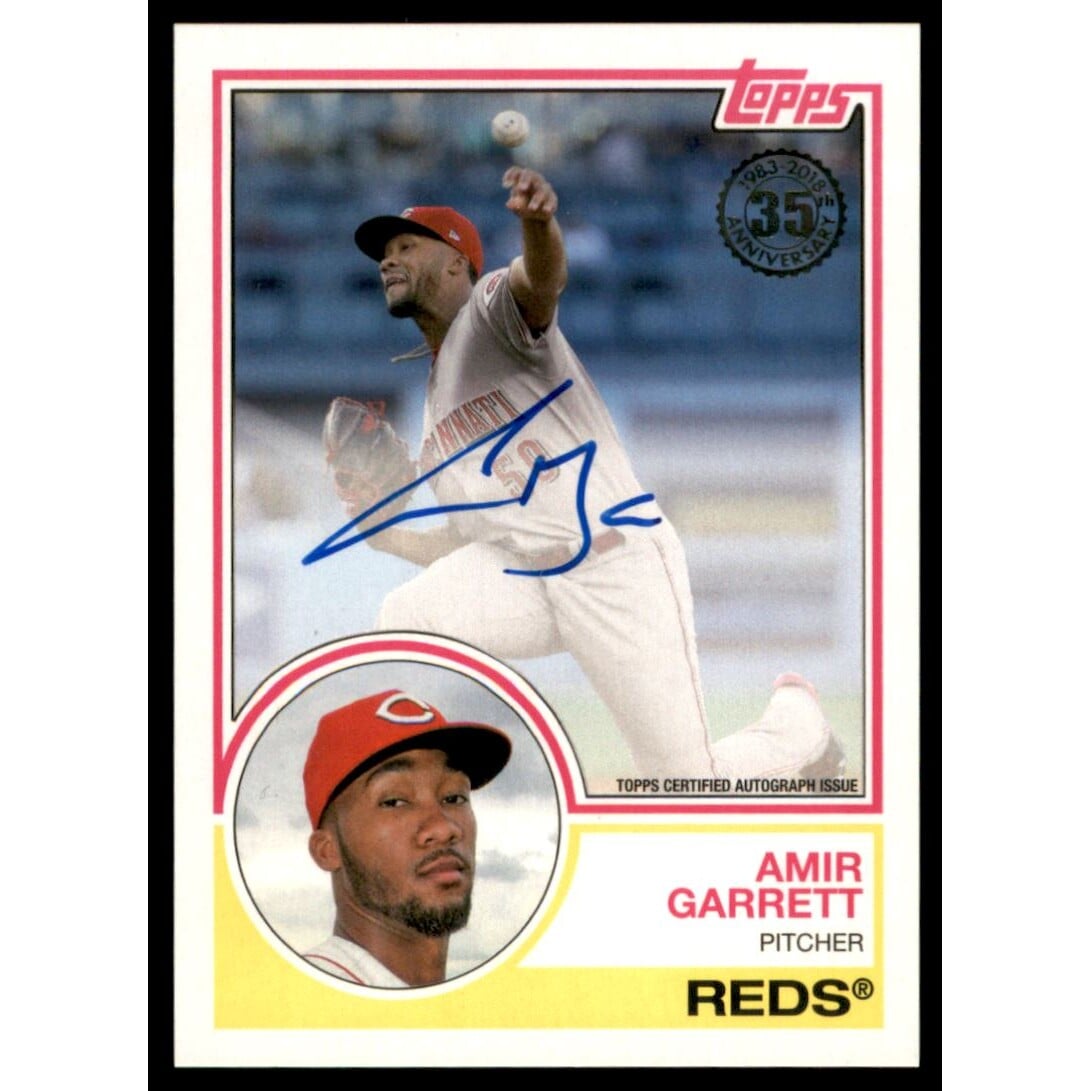 2018 Topps '83 Topps Autographs #83AAGR Amir Garrett S2. rookie card picture