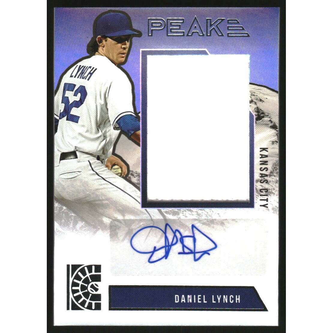 2022 Panini Capstone Peak Material Signatures #8 Daniel Lynch. rookie card picture