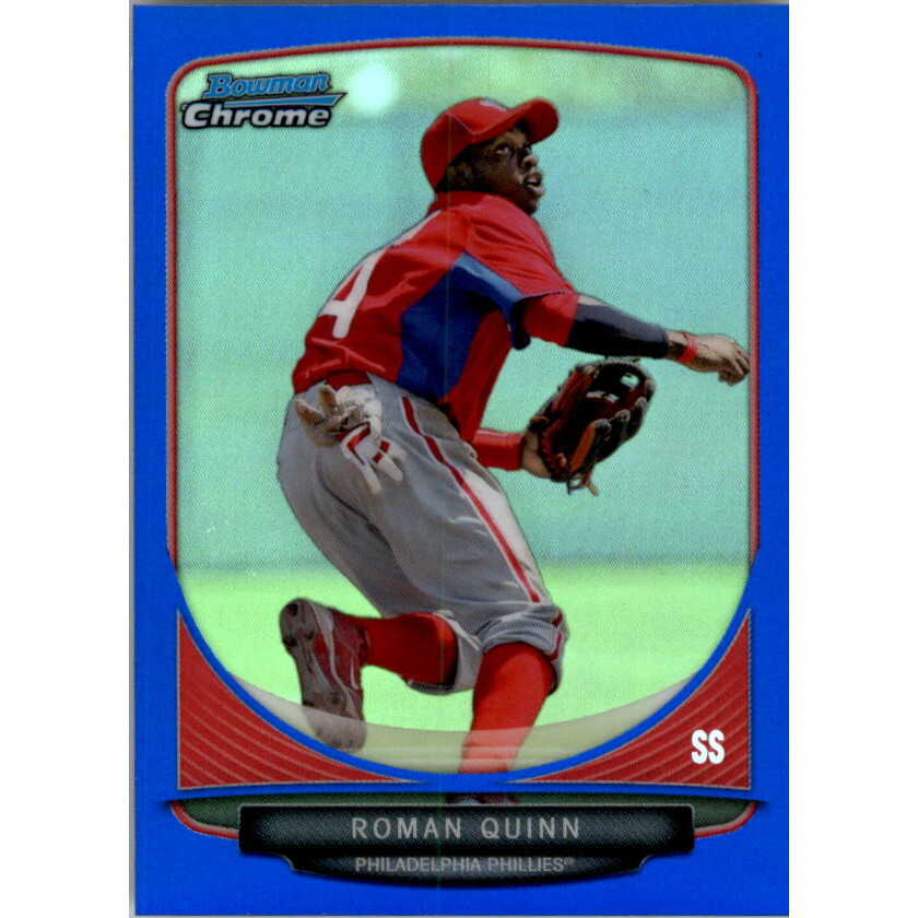 2013 Bowman Chrome Mini Blue Refractors #117 Roman Quinn