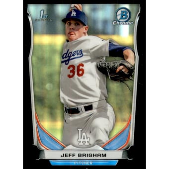 2014 Bowman Chrome Draft Black Refractors #CDP66 Jeff Brigham