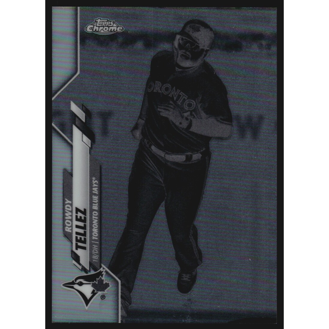 2020 Topps Chrome Negative Refractors #141 Rowdy Tellez. rookie card picture