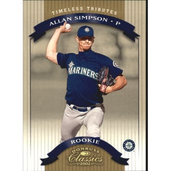 2002 Donruss Classics Timeless Tributes #149 Allan Simpson ROO