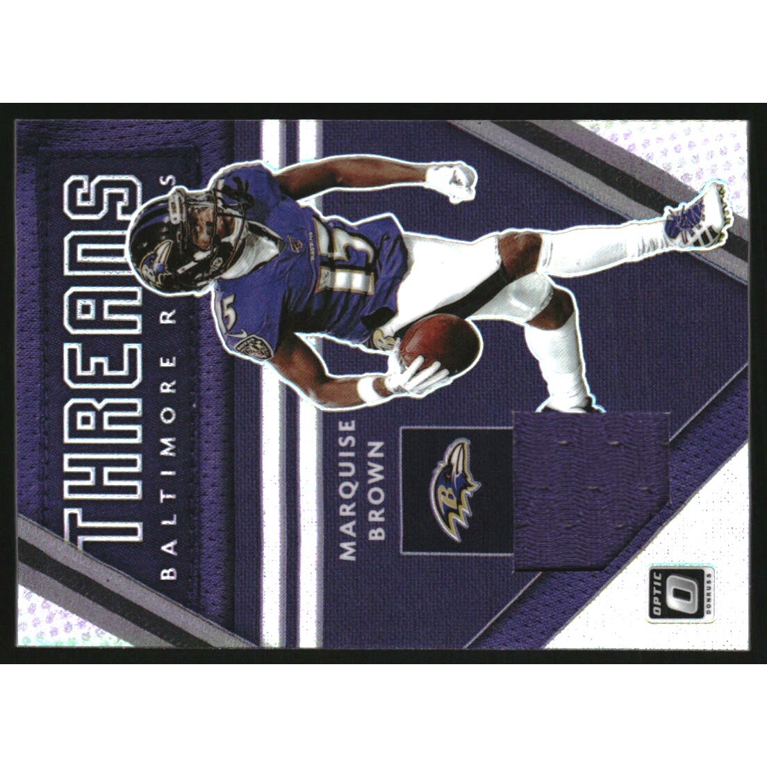 2020 Donruss Optic Donruss Threads #13 Marquise Brown