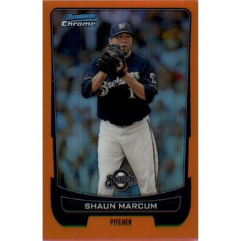 2012 Bowman Chrome Orange Refractors #145 Shaun Marcum