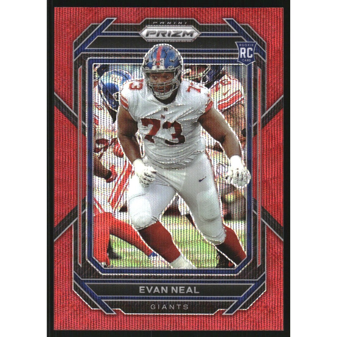 2022 Panini Prizm Prizms Red Wave #367 Evan Neal. rookie card picture