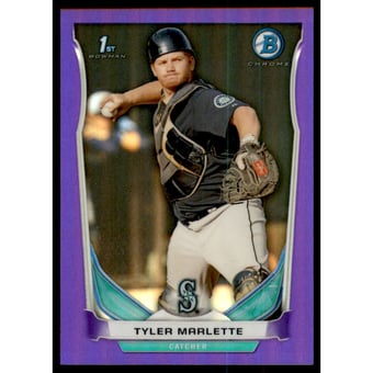 2014 Bowman Chrome Prospects Purple Refractors #BCP108 Tyler Marlette