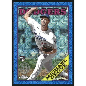 2023 Topps '88 Topps Silver Pack Chrome Series 2 Blue Refractors #2T88C75 Michael Grove