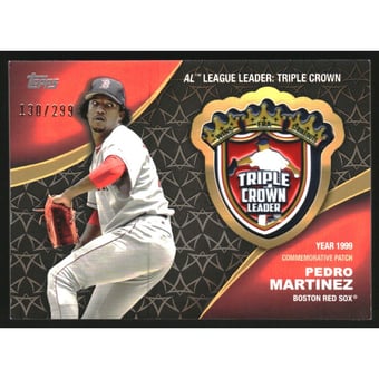 2023 Topps Crowning Achievements Commemorative Patches Black #CAPM Pedro Martinez