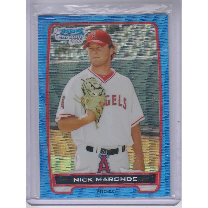 2012 Bowman Chrome Prospects Blue Wave Refractors #BCP31 Nick Maronde