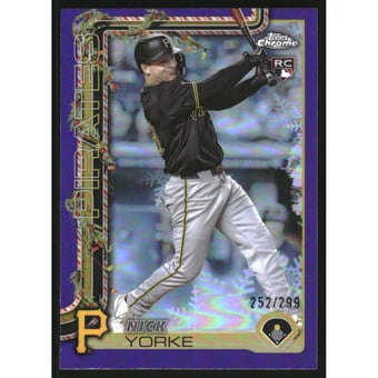 2025 Topps Holiday Chrome Purple Refractors #HC115 Nick Yorke