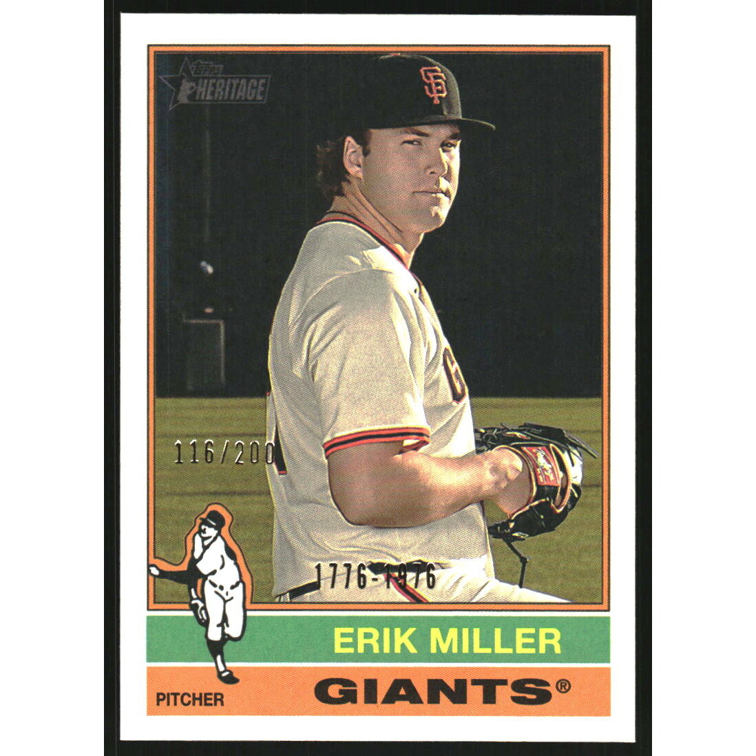 2025 Topps Heritage Bicentennial #558 Erik Miller
